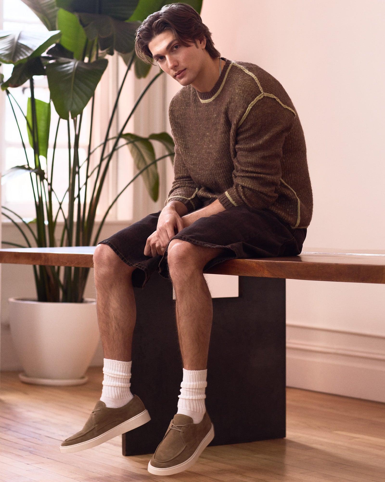 FRANKK TAUPE SUEDE Male Product Image