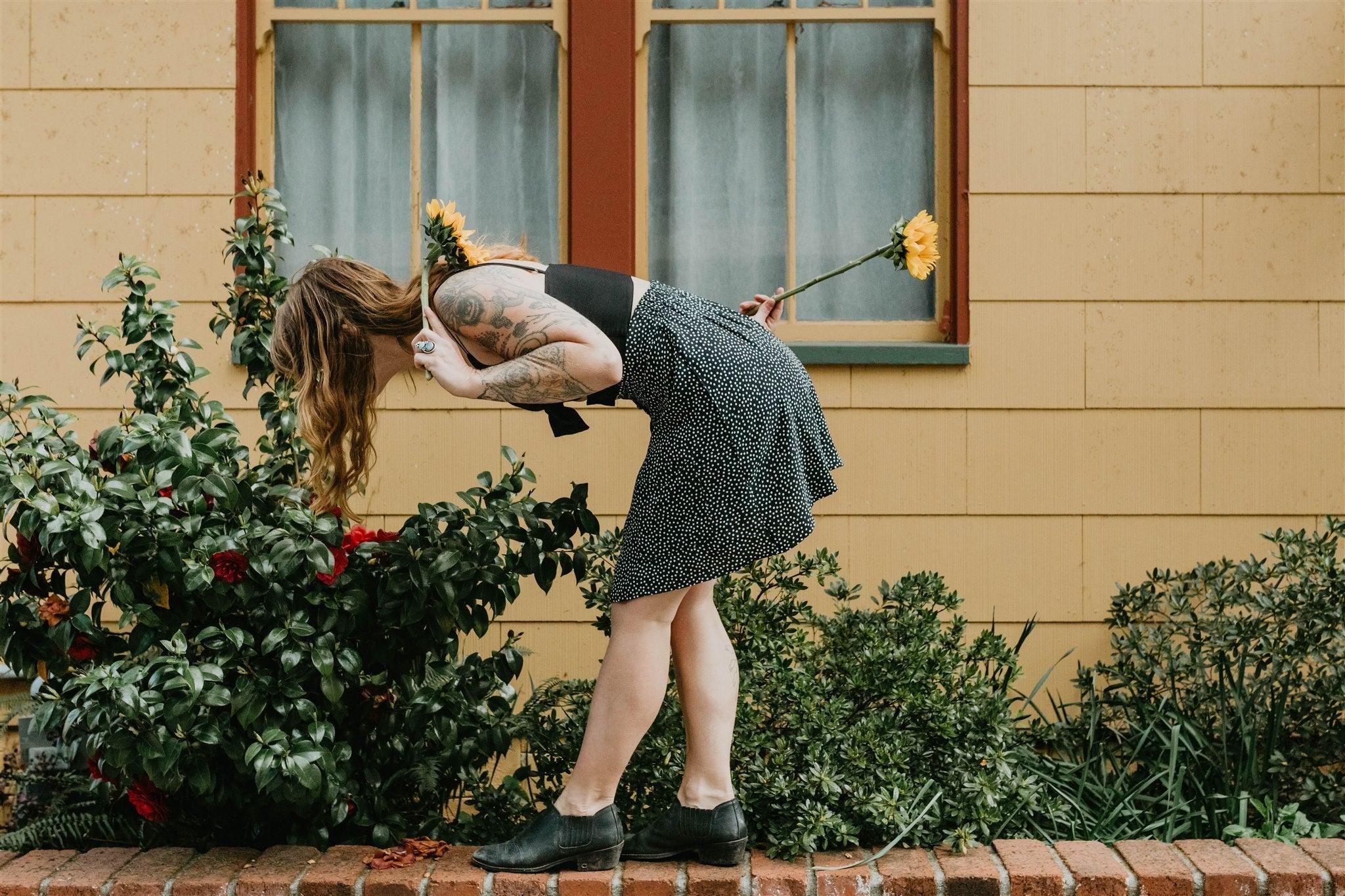 Rah Rah Skirt in Black Polka Dot Product Image