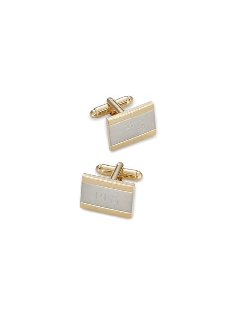 Engravable Cufflinks - Gold/silver Product Image