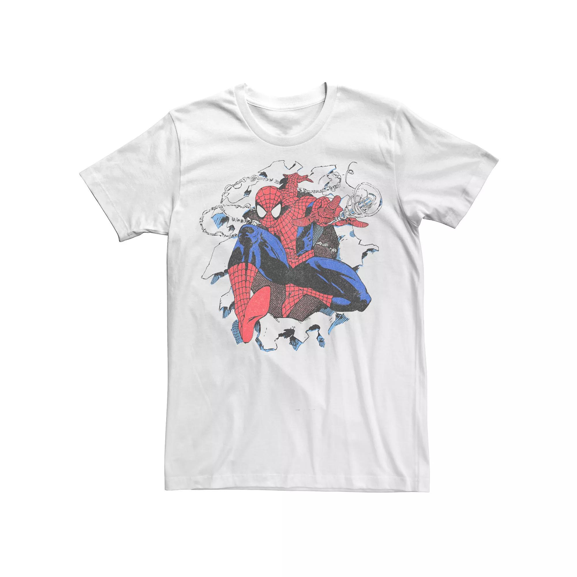 Men's Marvel Spiderman Retro Comic Tee,  Product Image