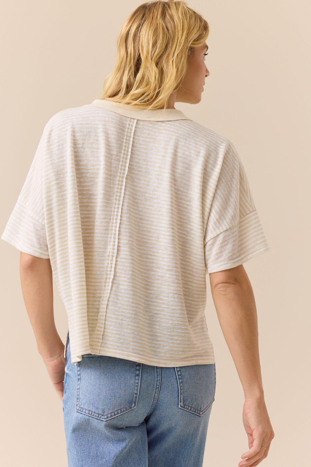 Goldie Striped Oversized Tee Product Image