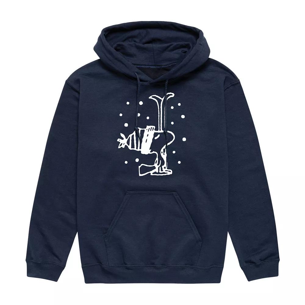 Men's Peanuts Woodstock Snowfall Graphic Hoodie,  Product Image