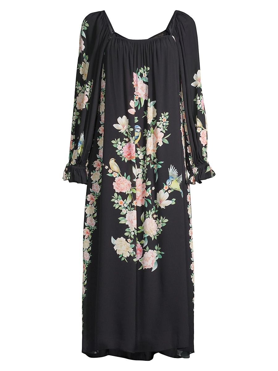 Womens Byrdie Floral Midi Dress Product Image