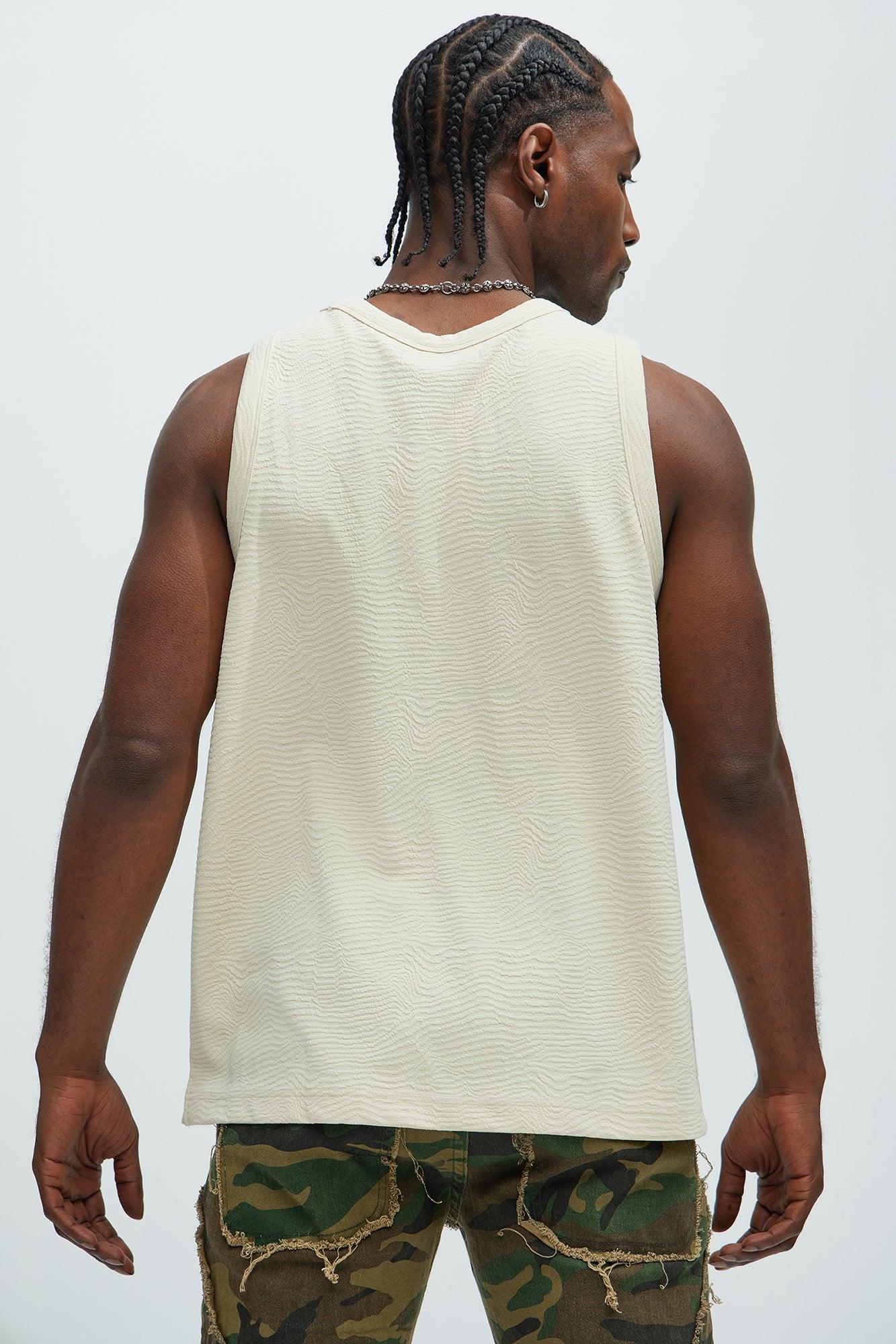 Mika Textured Tank - Oatmeal Product Image