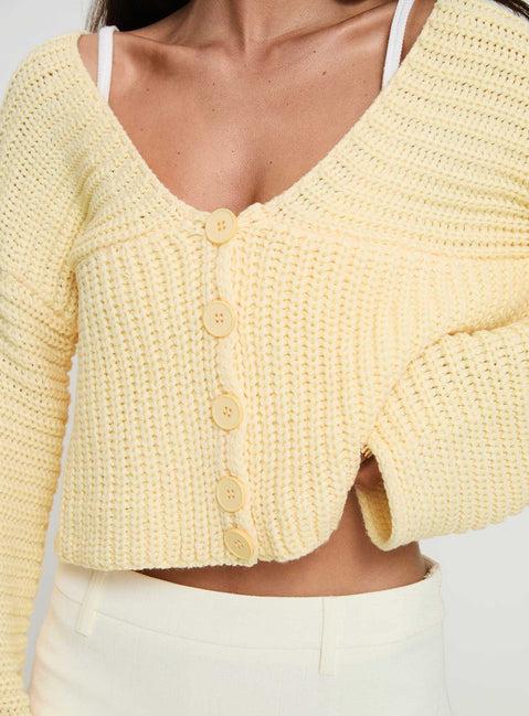 Artha Cardigan Lemon Product Image