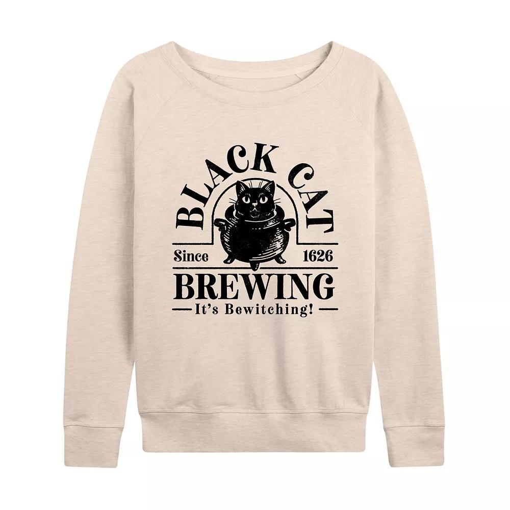 Women's Black Cat Brewing French Terry Long Sleeve Tee,  Product Image