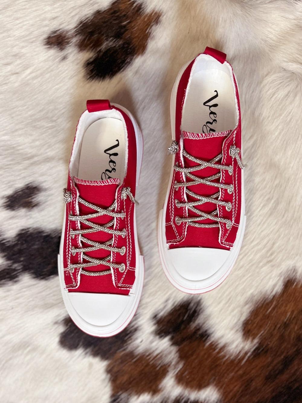 Can I Get Aman Red Sneakers Product Image