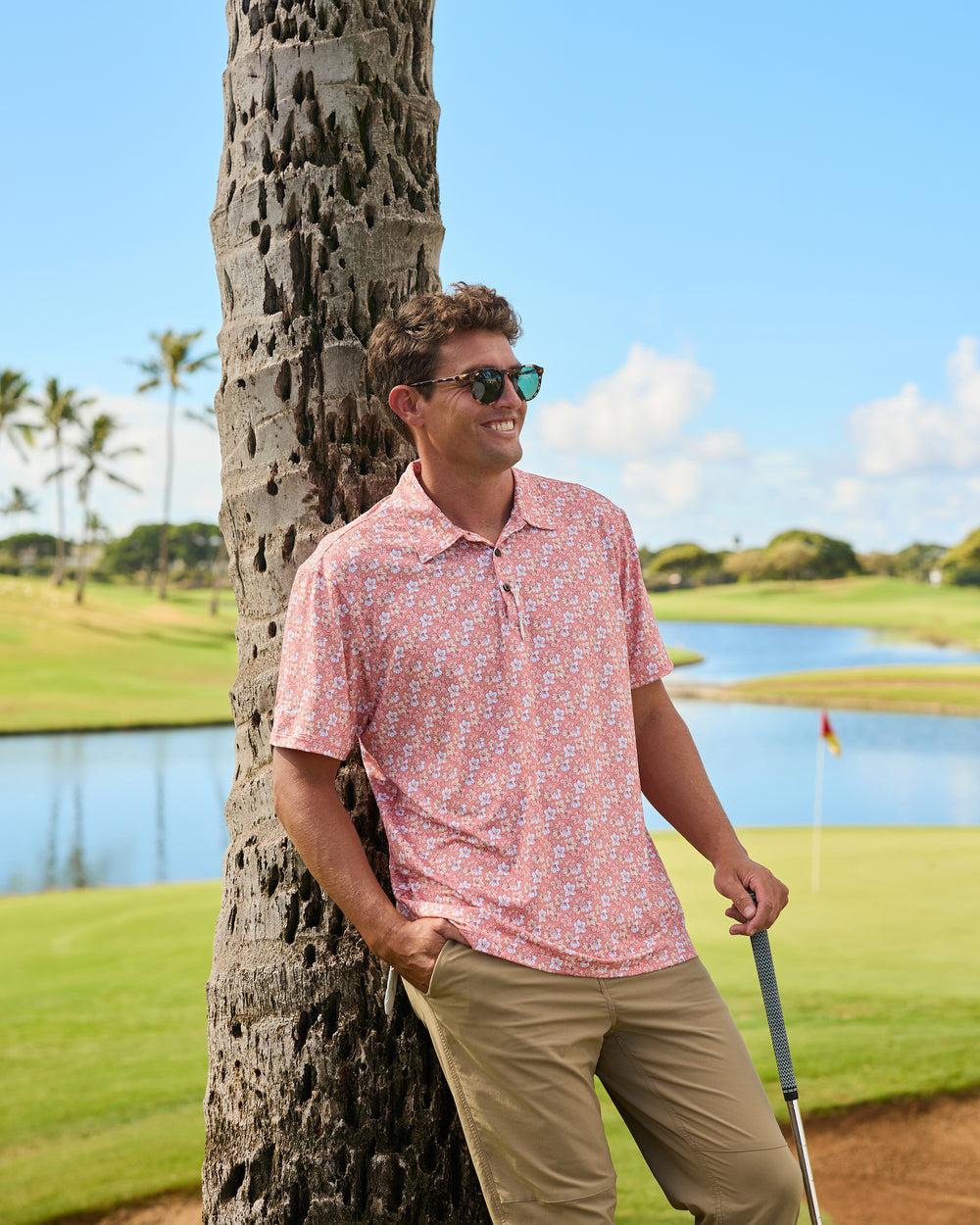 The Azaleas - Sunset Ladies Sleeveless Golf Polo Product Image