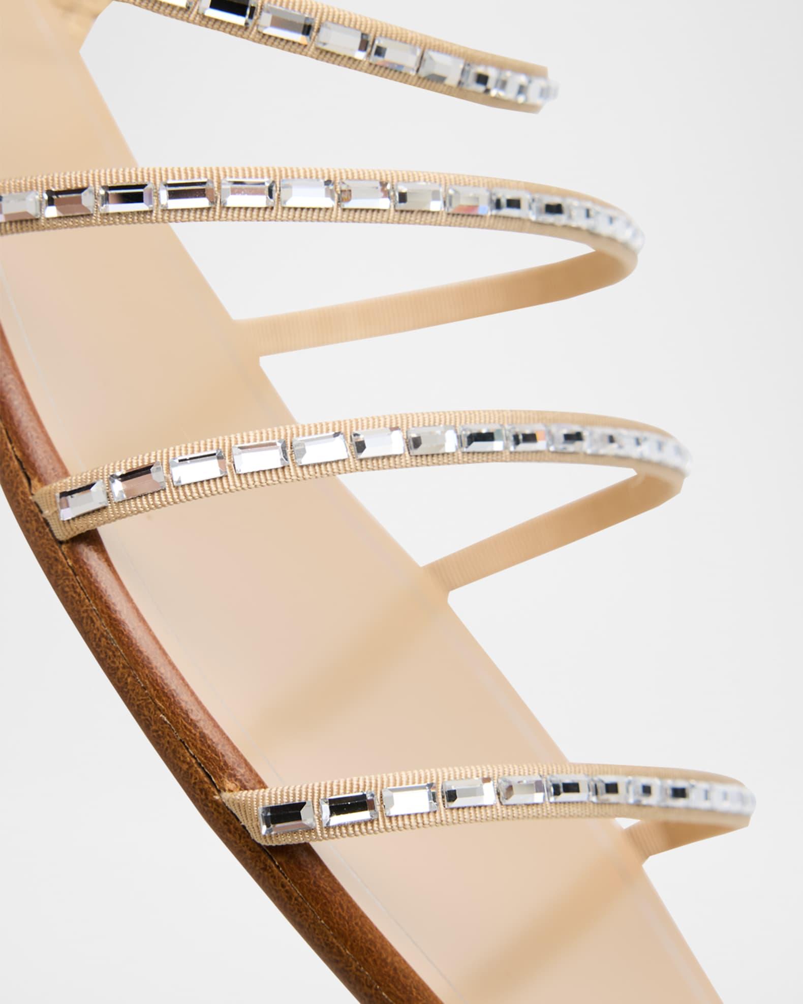 Crystal Strappy Flat Summer Sandals Product Image