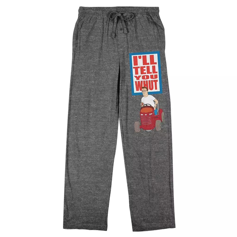 Men's King Of The Hill "I'll Tell You What" Sleep Pants, Size: Small, Gray Product Image