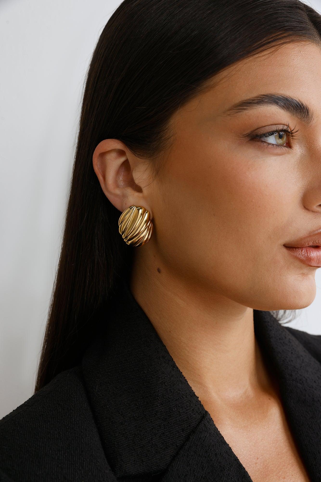 Sent With Love Earrings Gold Product Image