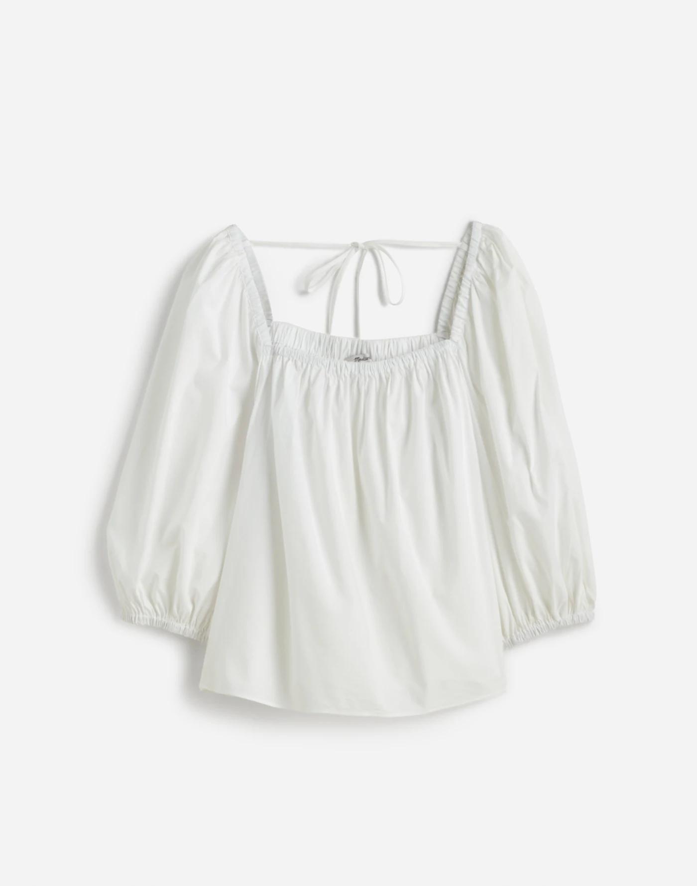 Puff-Sleeve Babydoll Top Product Image