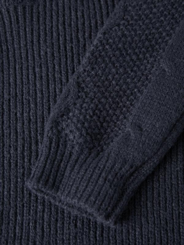 Vintage Cable Knit Long Sleeve Knit Mini Dress Product Image