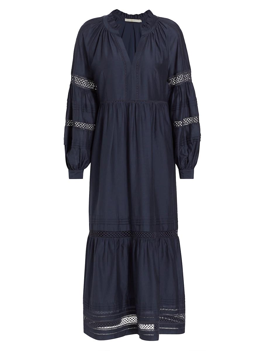Womens Hanna Cotton-Blend Midi-Dress Product Image