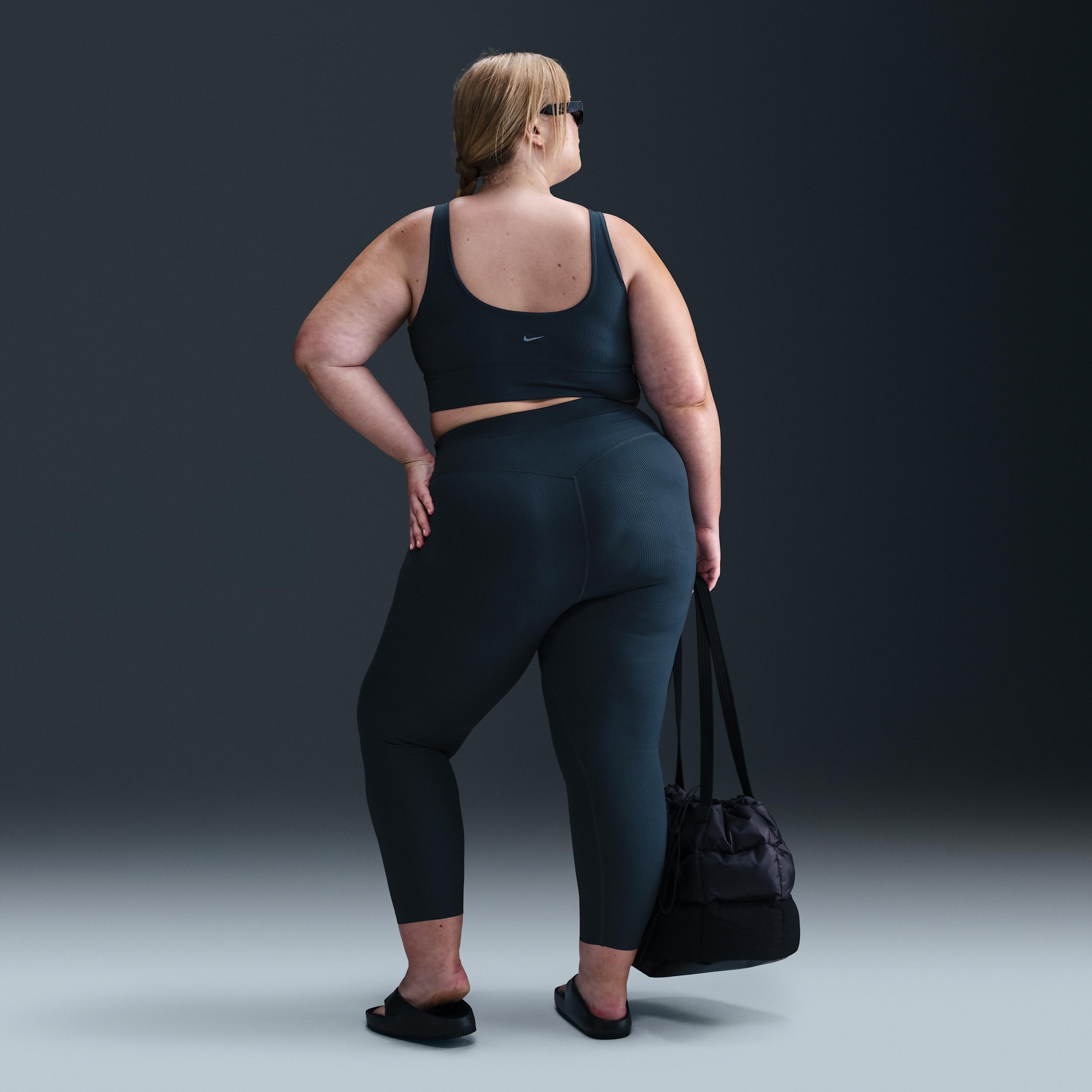 Nike Women's Zenvy Rib Light-Support Non-Padded Longline Sports Bra (Plus Size) Product Image