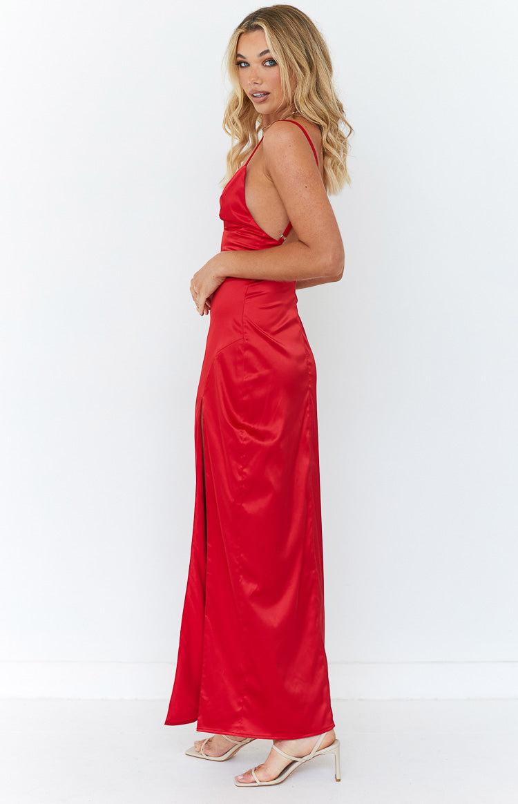 Freesia Red Formal Maxi Dress Product Image
