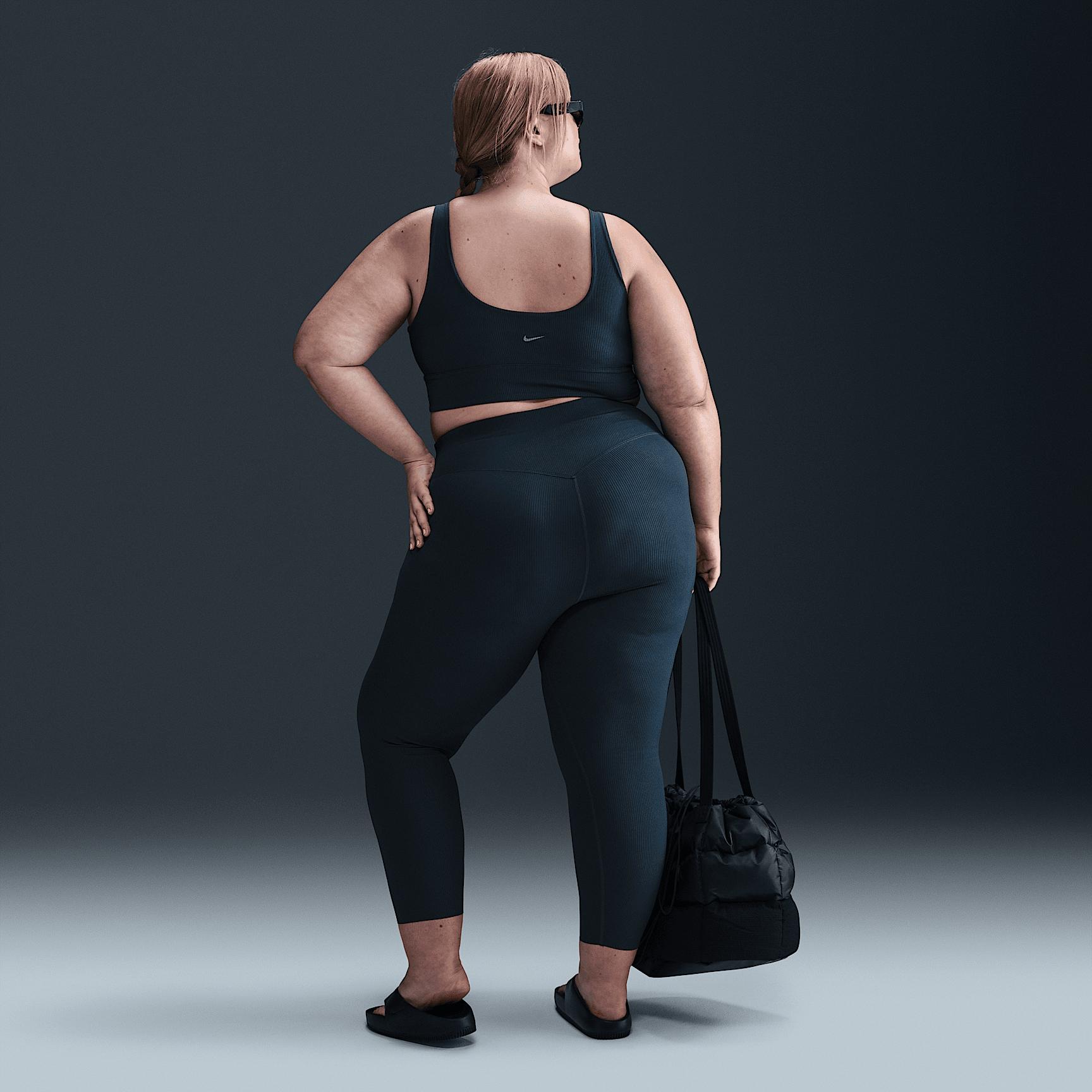 Nike Women's Zenvy Rib Light-Support Non-Padded Longline Sports Bra (Plus Size) Product Image