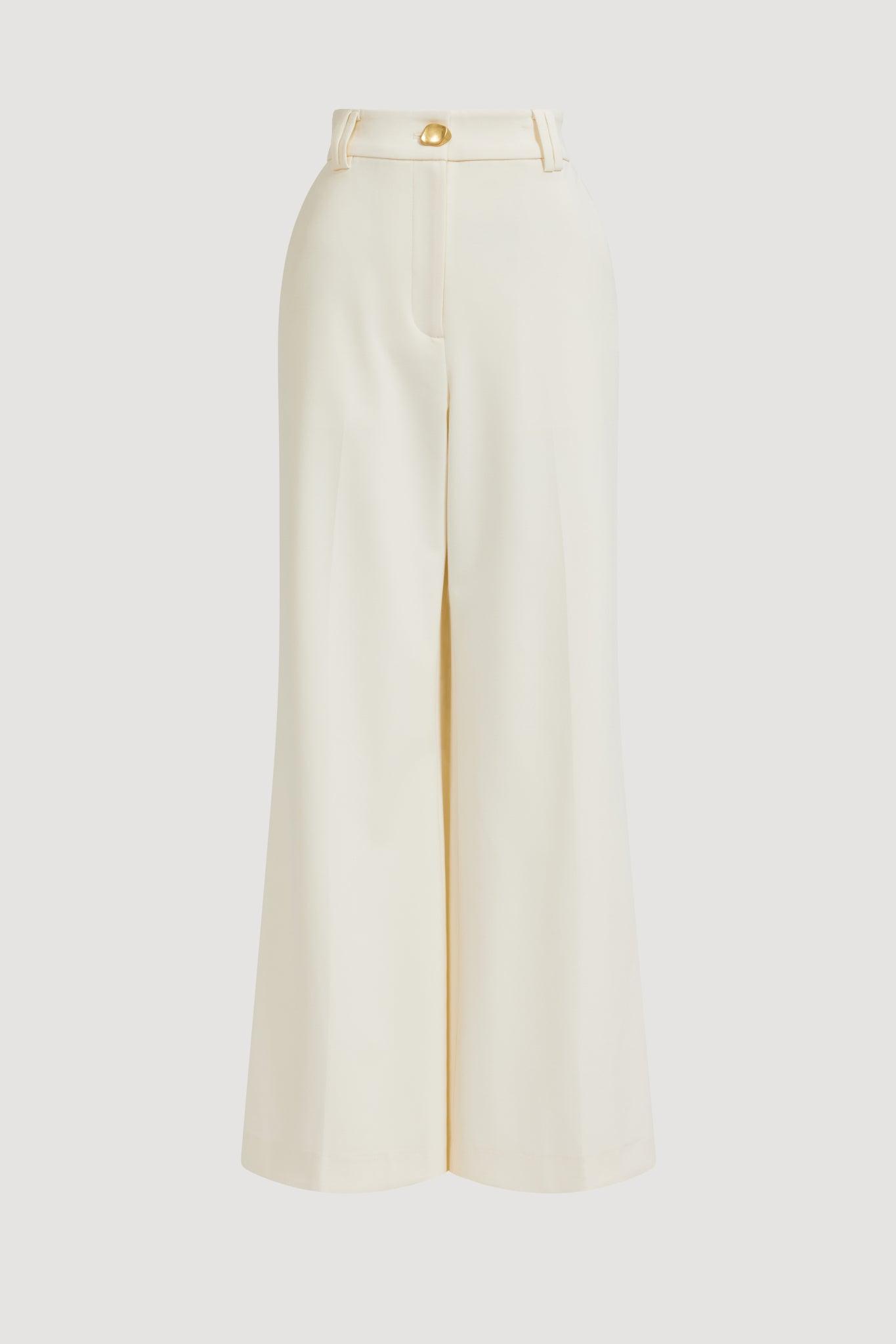Simone Straight Leg Pant-IVORY / 6 Product Image