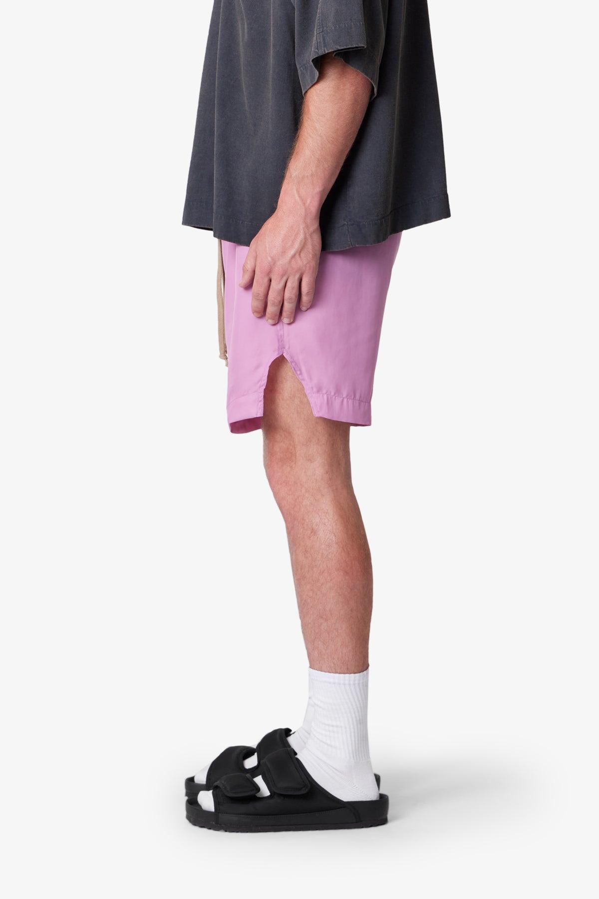 Lightweight Zippered Shorts - Pink Product Image