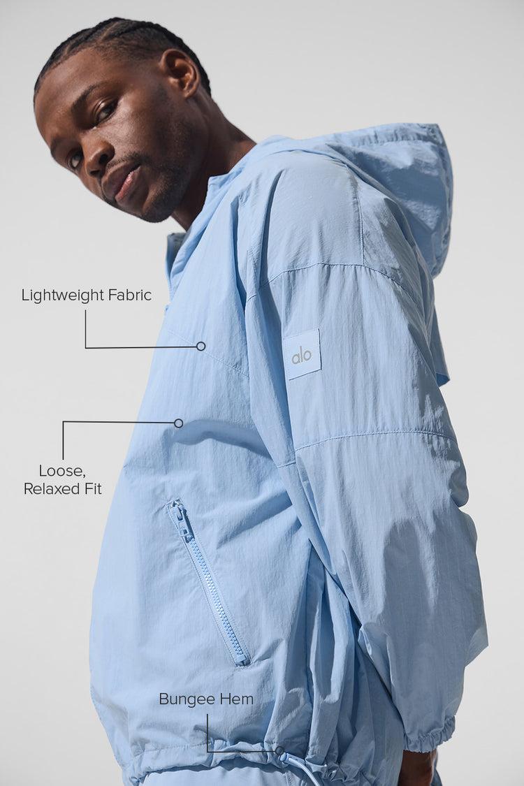 Vantage Nylon Ripstop Track Jacket - Seashell Blue Product Image