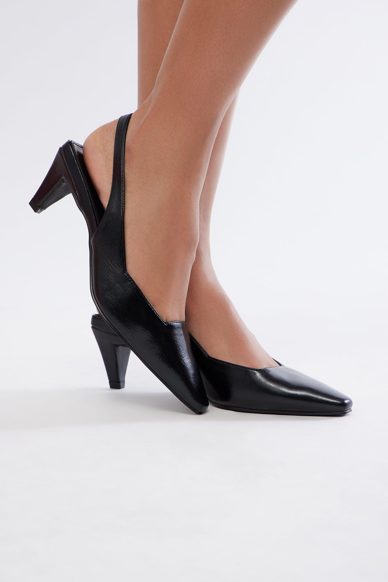 Kamari Slingback Pumps - Black Product Image