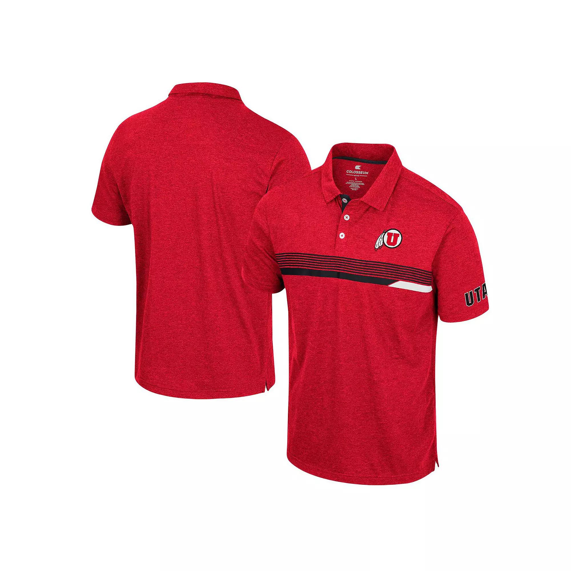 Men's Colosseum  Red Utah Utes No Problemo Polo, Size: XL, Ute Red Product Image