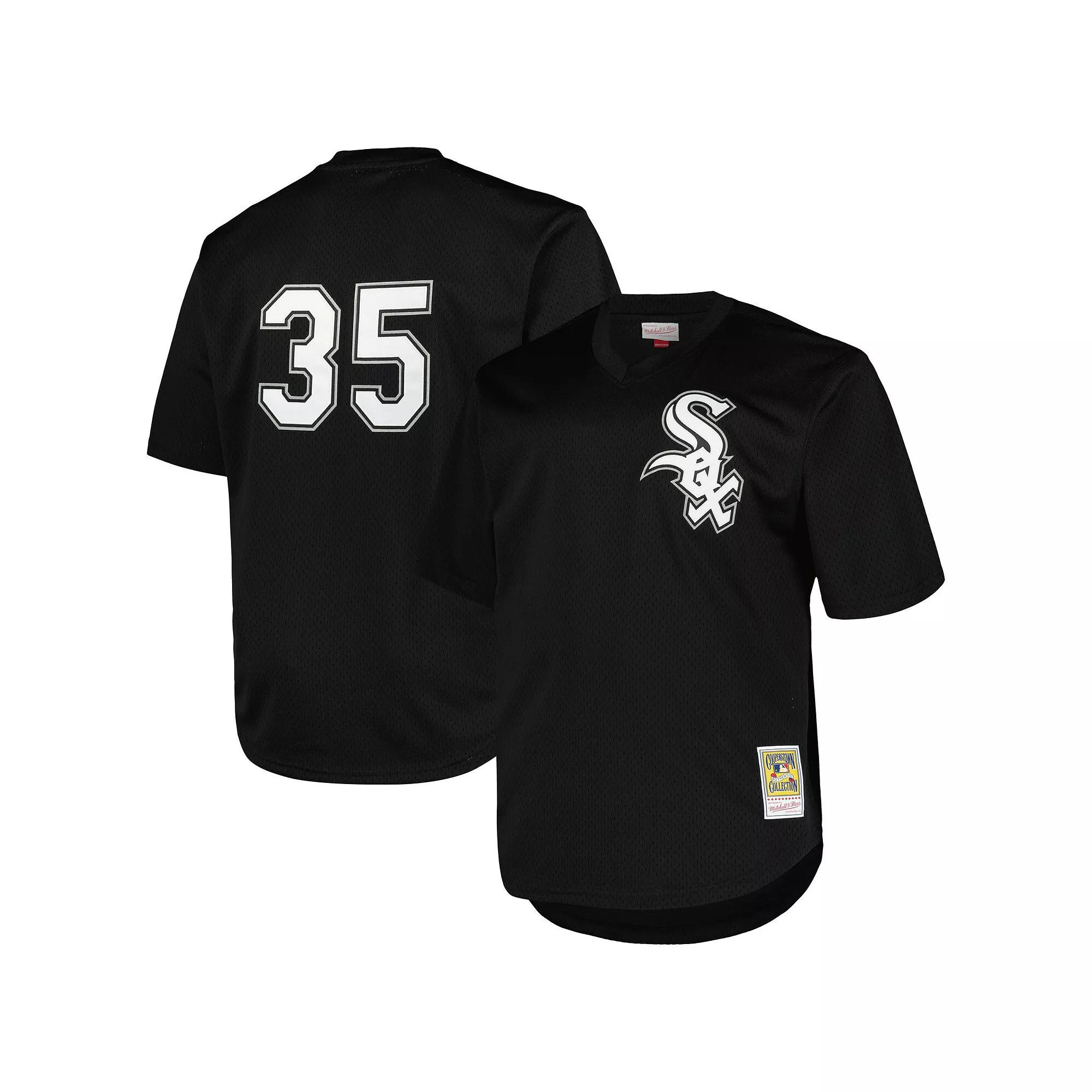Men's Profile Frank Thomas Black Chicago White Sox Big & Tall Cooperstown Collection Mesh Batting Practice Jersey, Size: XLT Product Image