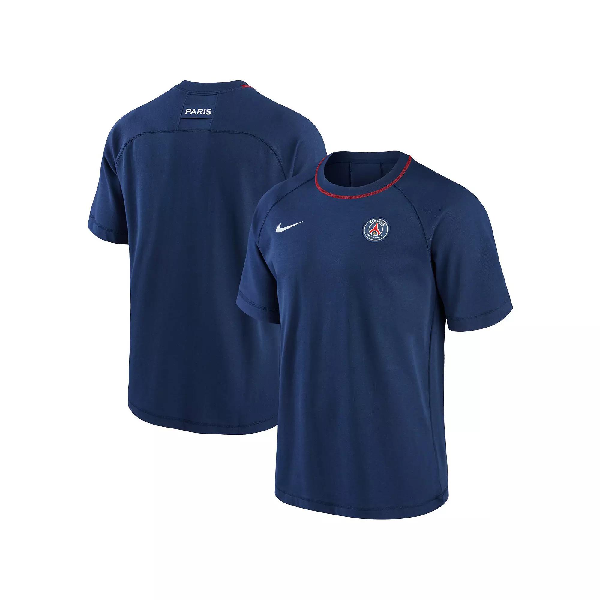 Men's Nike Navy Paris Saint-Germain Travel Raglan T-Shirt, Size: Large, Psg Blue Product Image