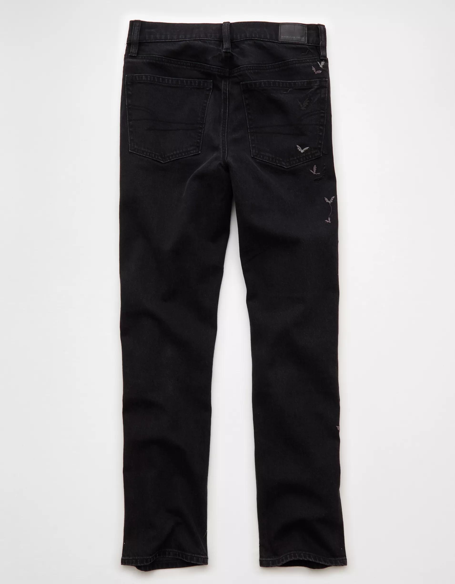 AE Stretch Super High-Waisted Straight Jean Product Image