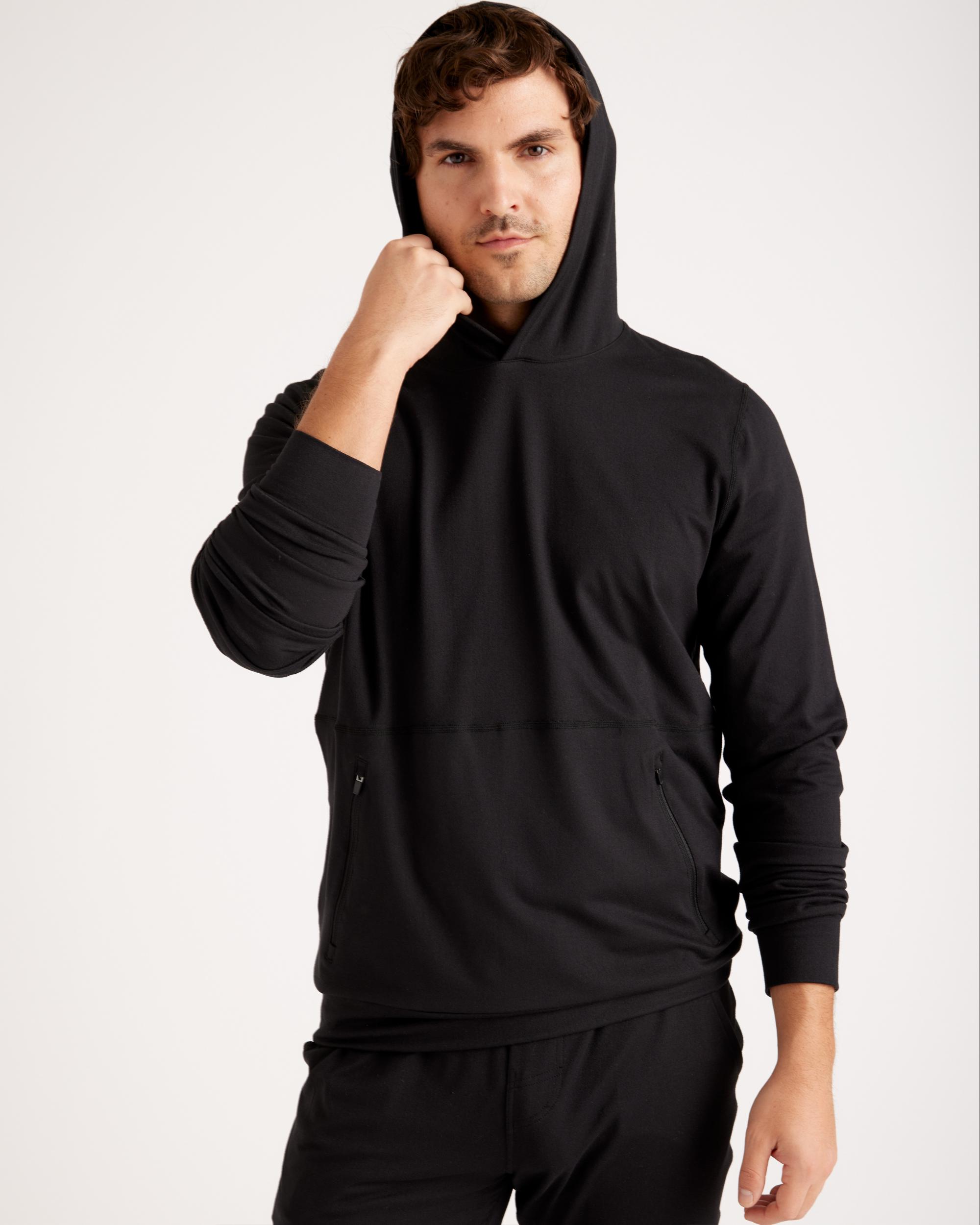 Quince | Men's Super Soft Performance Hoodie Pullover Flowknit Activewear, Recycled Polyester Product Image