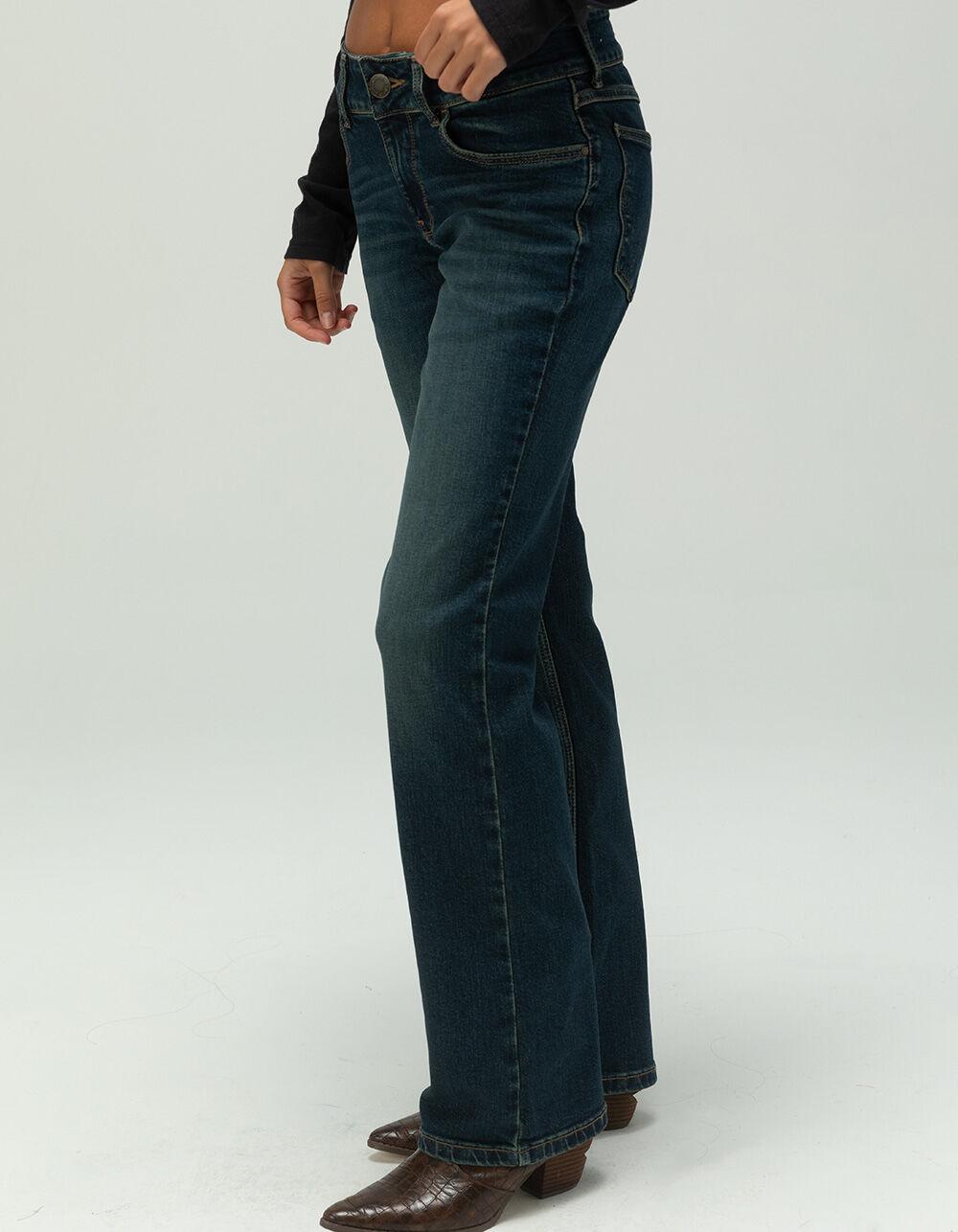 WRANGLER Low Rise Womens Bootcut Jeans - DARK INDIGO Product Image