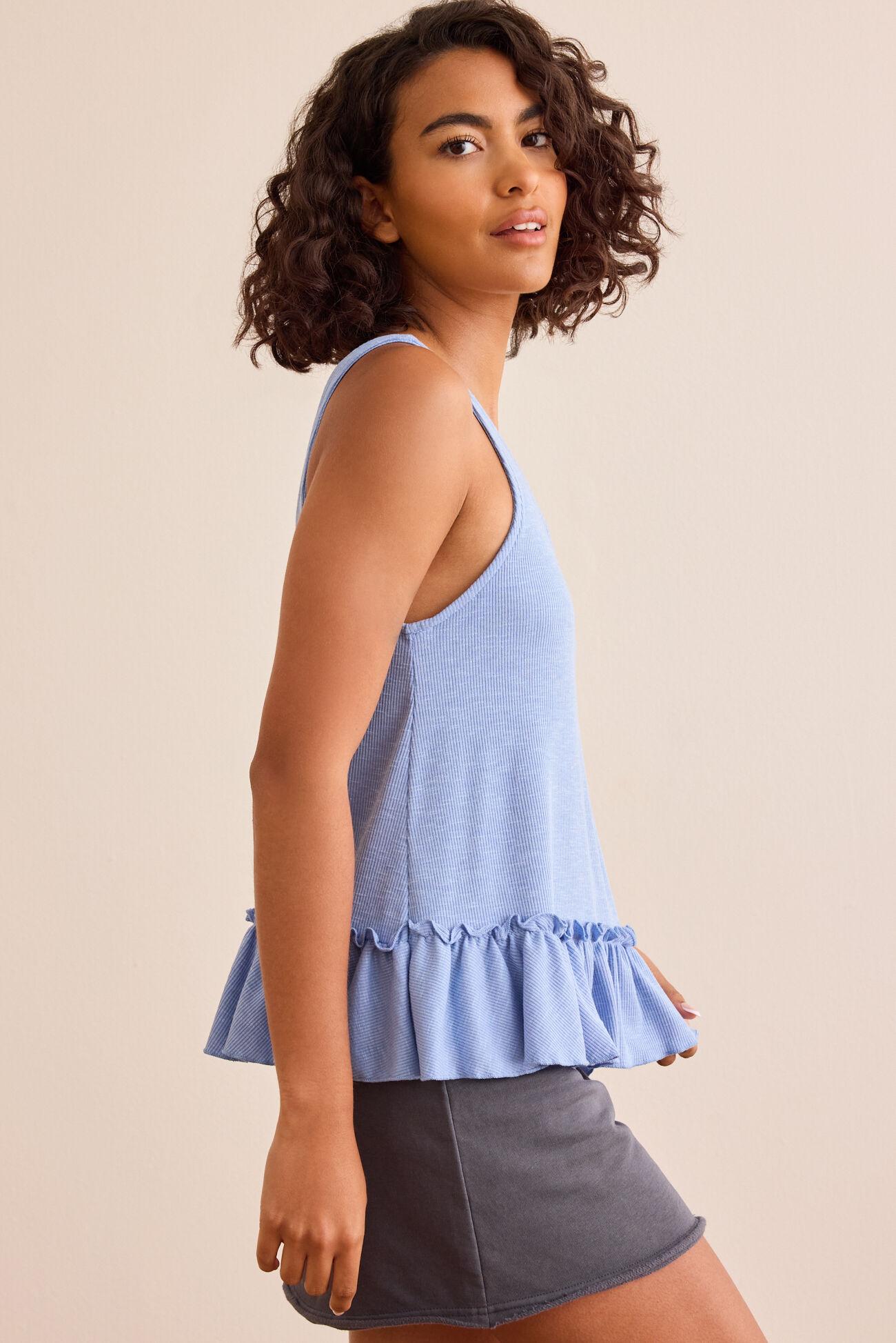 Cascade Ruffle Tank Product Image