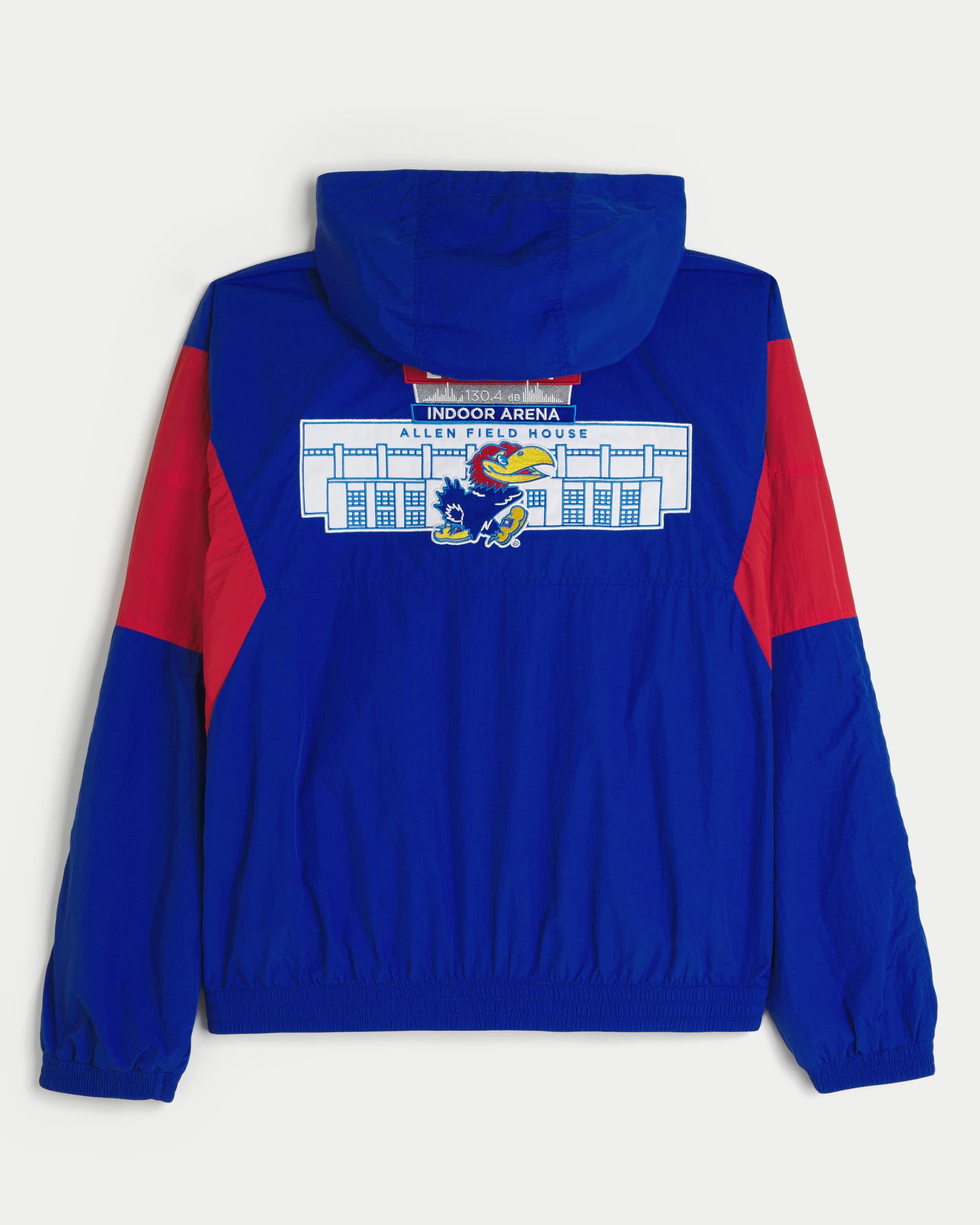Kansas Jayhawks Graphic Hooded Windbreaker Jacket Product Image