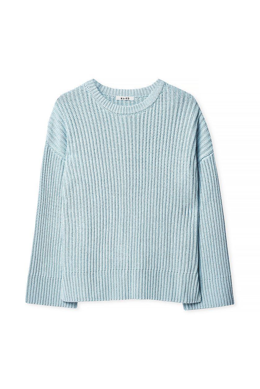 Round Neck Knitted Sweater Product Image