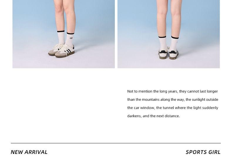 Set: Long-Sleeve Lettering Swim Top + Swim Skirt Product Image