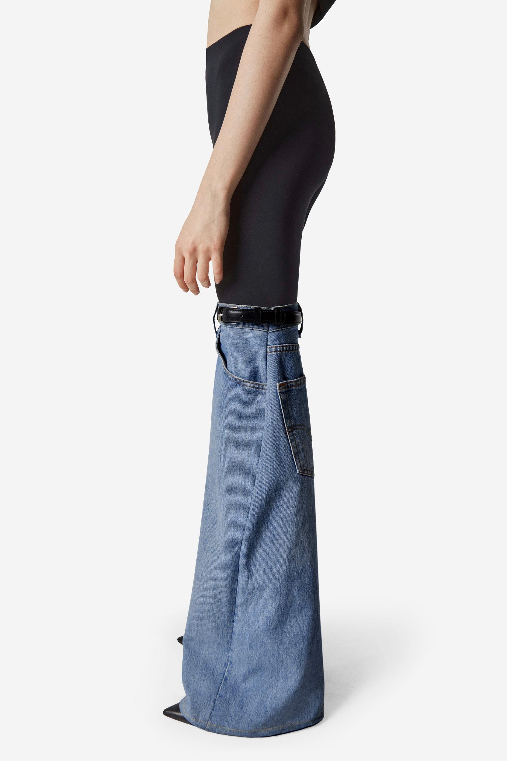 Hybrid Flare Denim Trousers Product Image