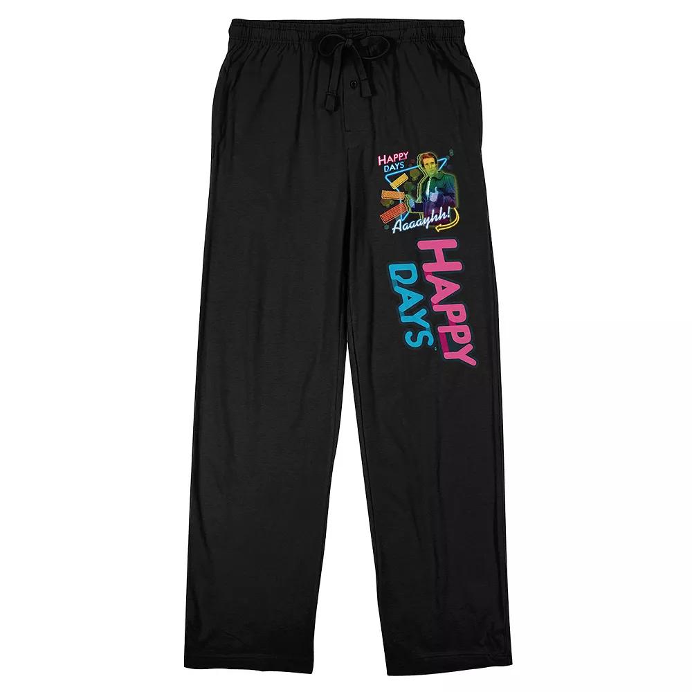 Men's Happy Days Characters Pajama Pants,  Product Image