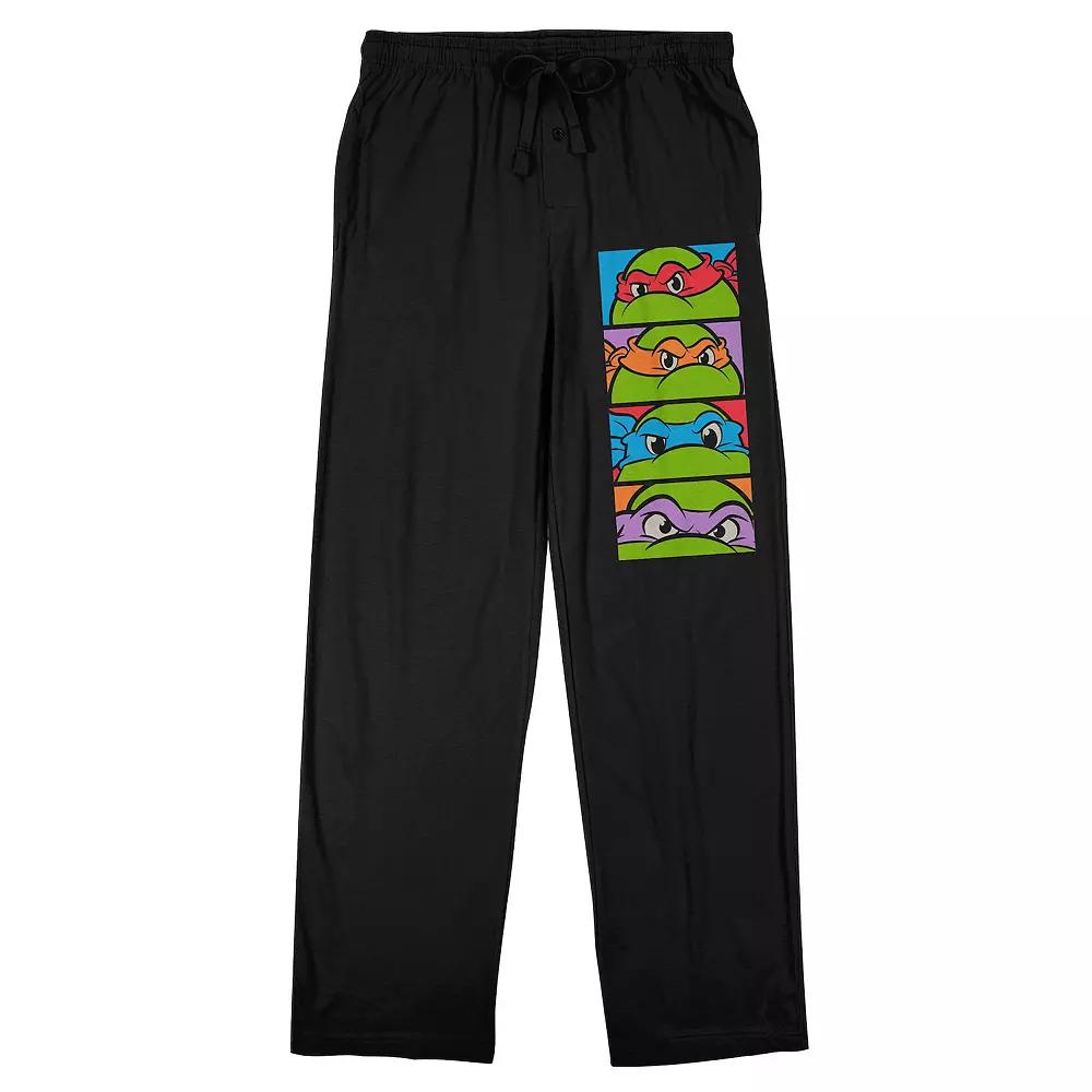 Men's Teenage Mutant Ninja Turtles Turtle Faces Pajama Pants,  Product Image