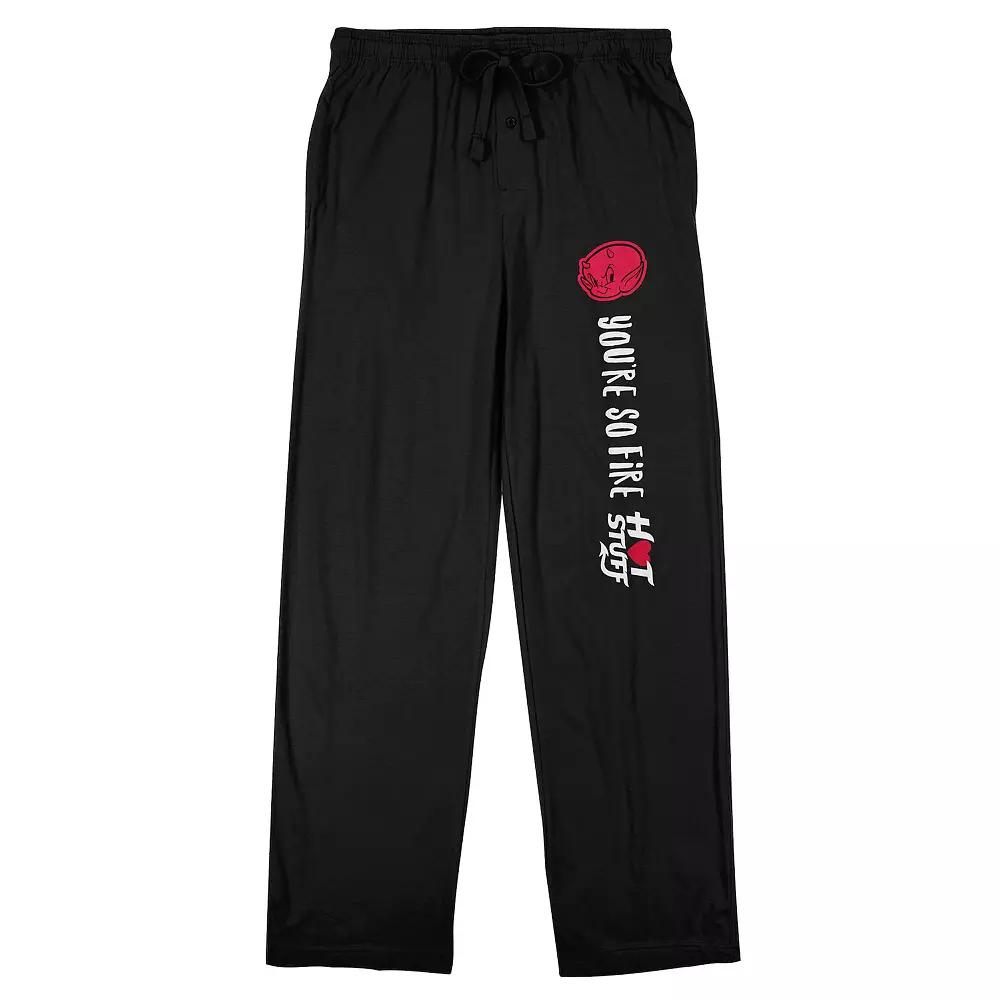 Men's Hot Stuff the Little Devil You're So Fire Pajama Pants,  Product Image