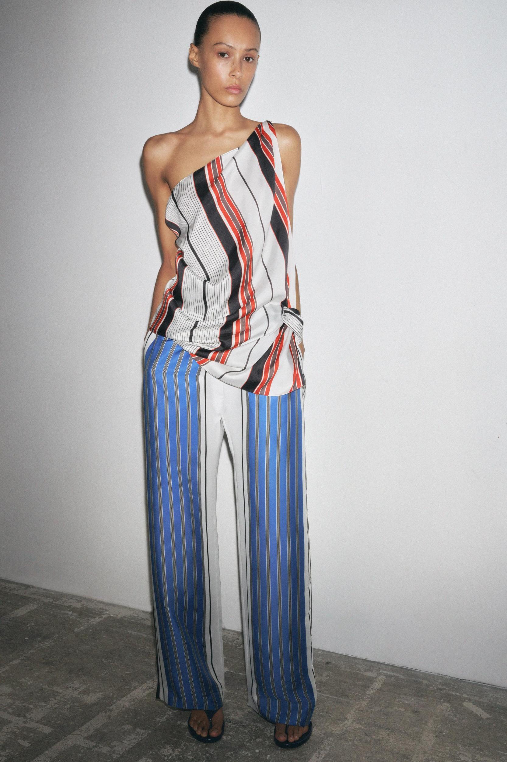 STRIPED PANTS ZW COLLECTION Product Image