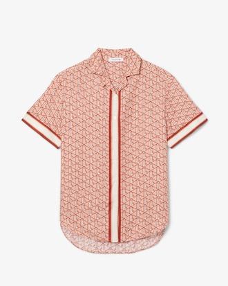 Oversized Monogram Print Shirt Product Image