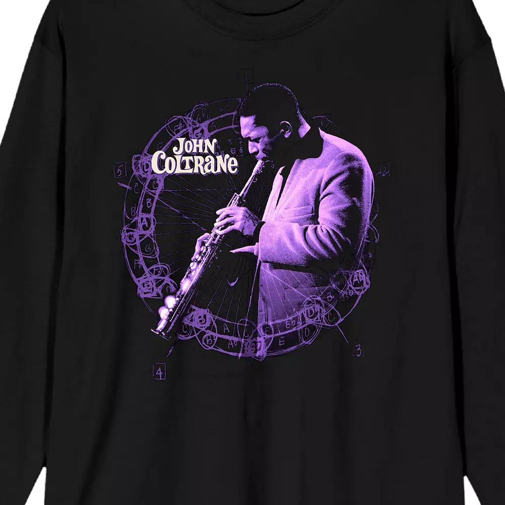 Men's John Coltrane Purple Hue Graphic Tee, Size: Large, Black Product Image