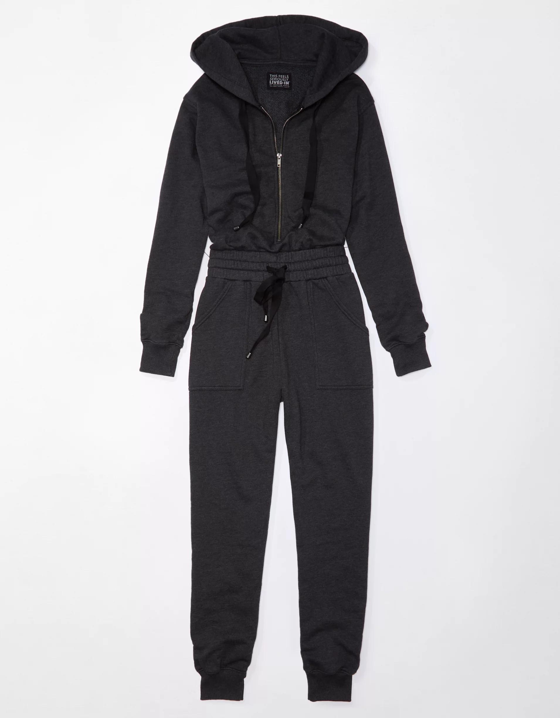 AE Fleece Hoodie Jumpsuit Product Image