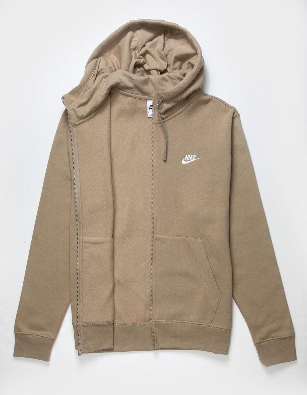 NIKE Sportswear Club Mens Zip-Up Hoodie - KHAKI Product Image