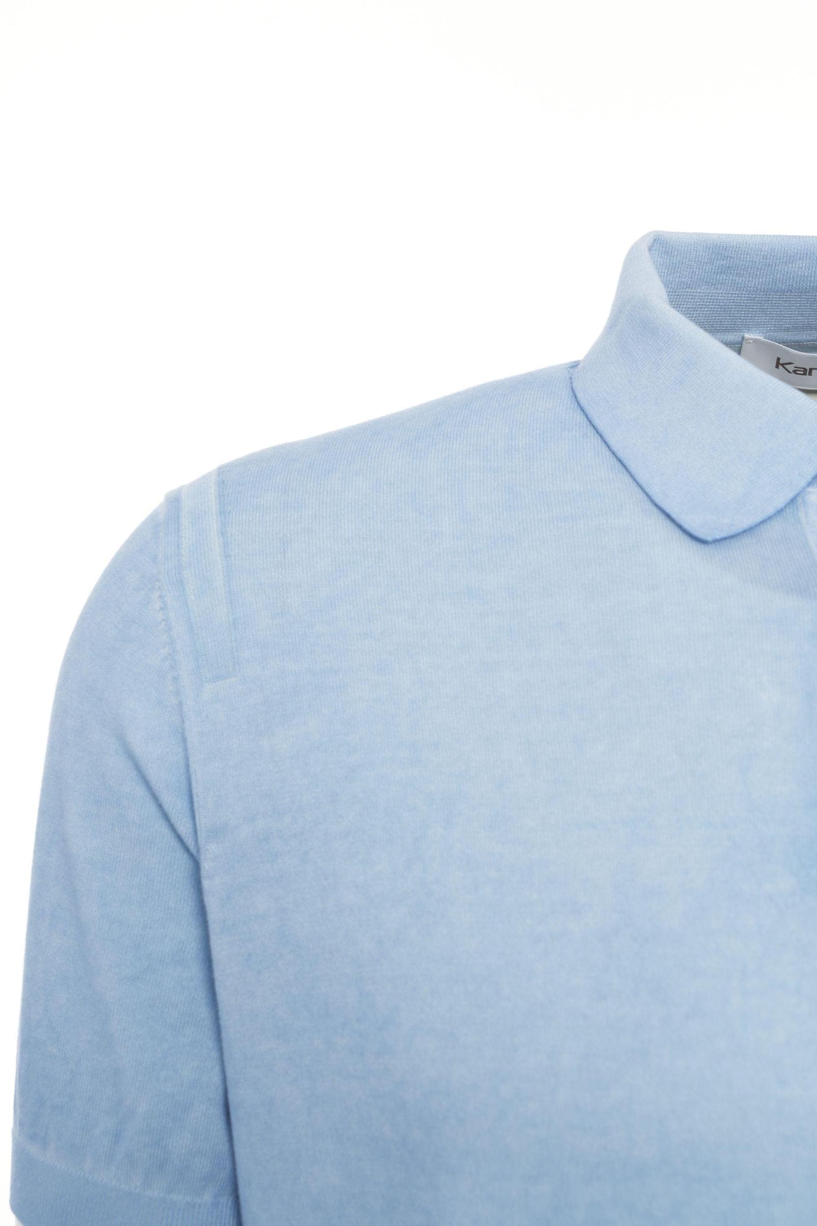 Knit polo shirt Product Image