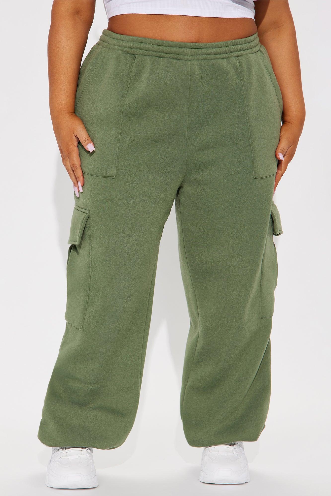 Tessa Fleece Lounge Jogger - Olive Product Image