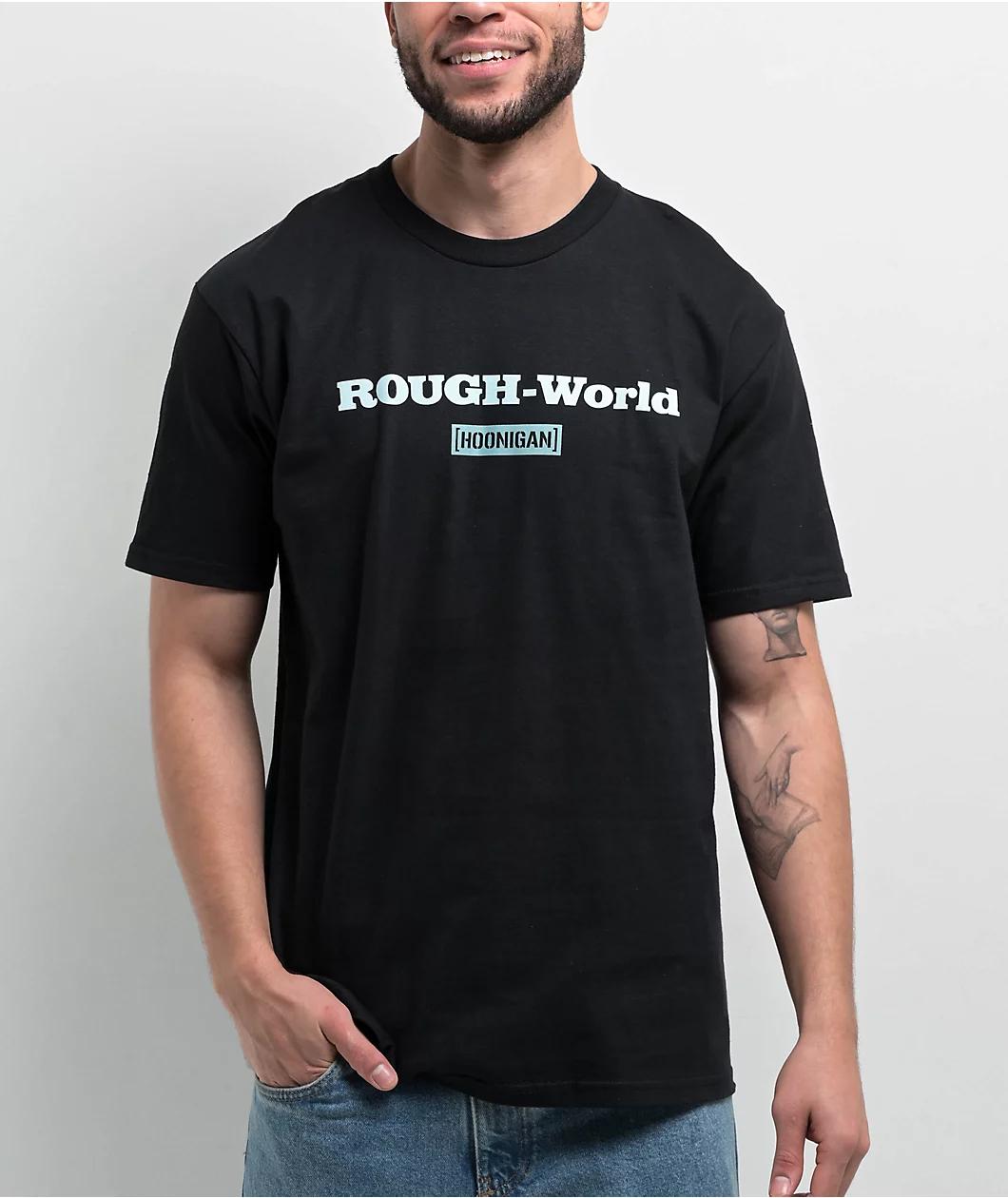 Rough World x Hoonigan Wangan Drift Black T-Shirt Product Image