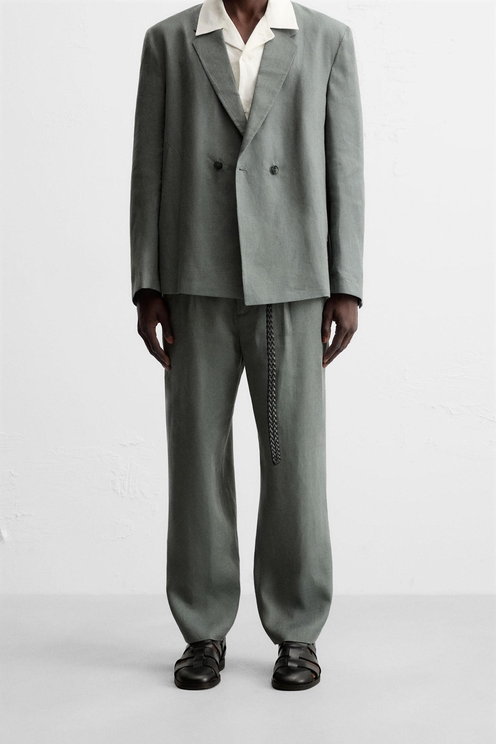 100% LINEN SUIT PANTS Product Image