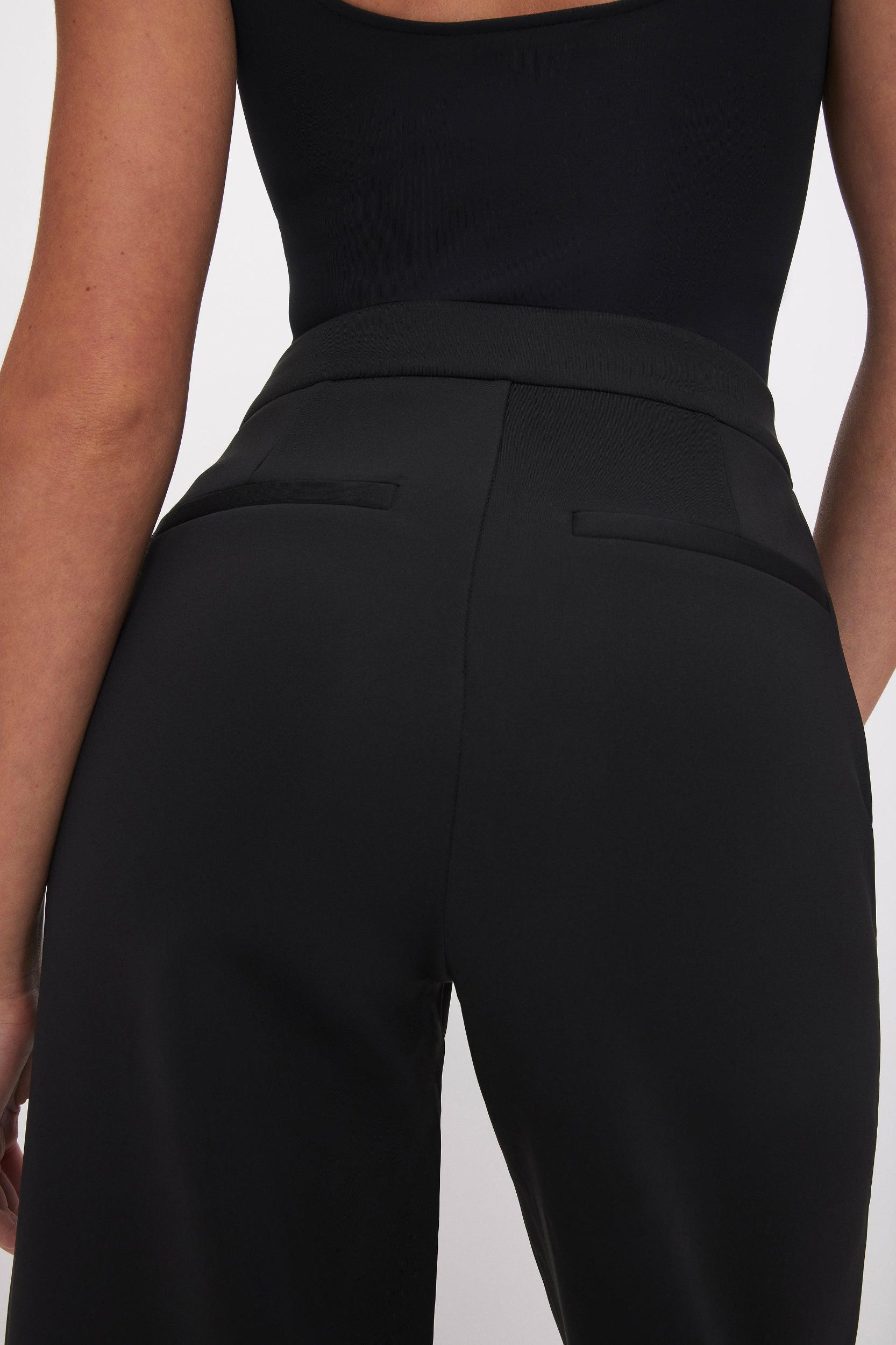 SCUBA WIDE LEG TROUSERS | BLACK001 Product Image