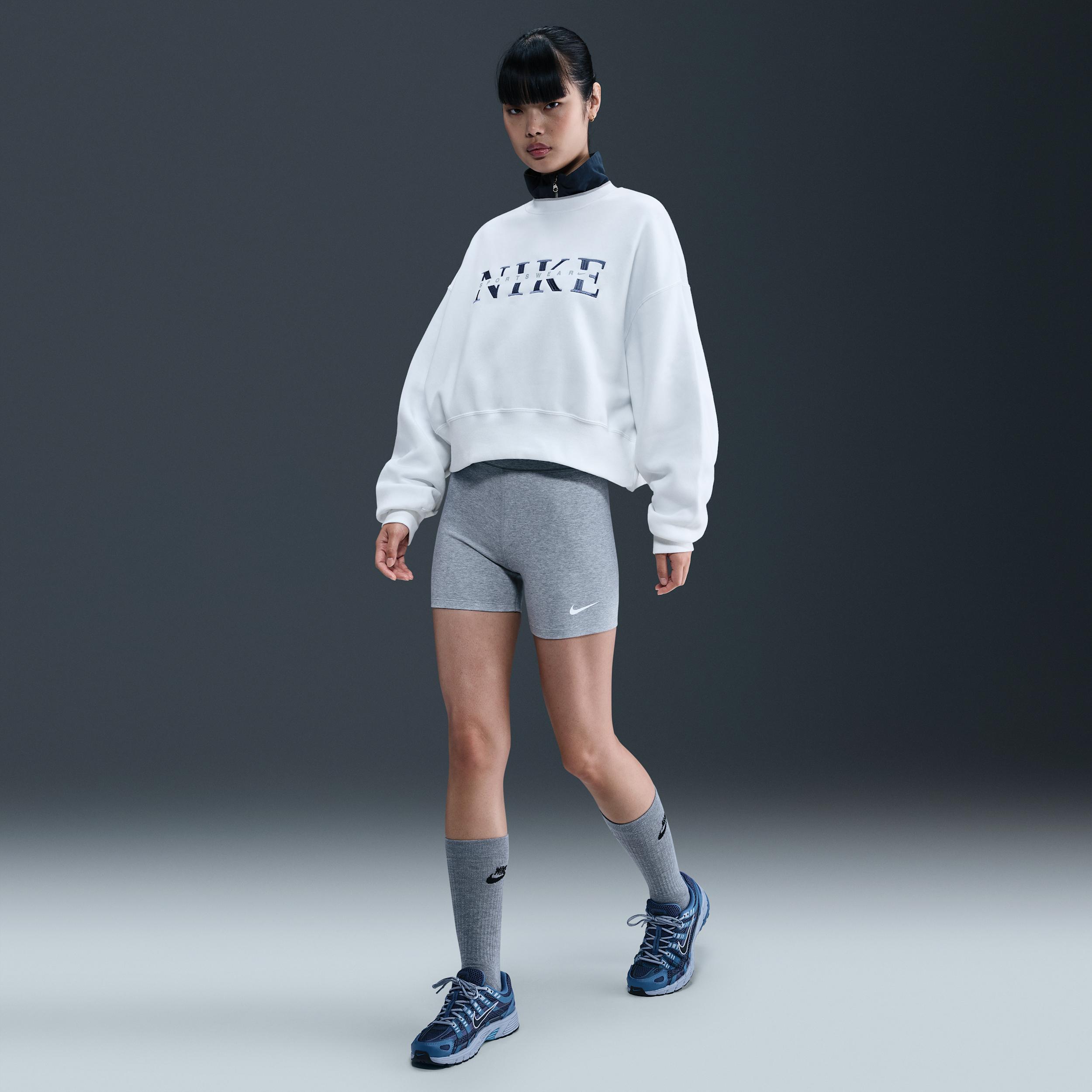 Womens Nike Sportswear Phoenix Fleece Oversized Crew-Neck Sweatshirt | IH4056-100 Product Image